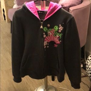 Rare Tokidoki Hoodie Grey with Hot Pink Size L